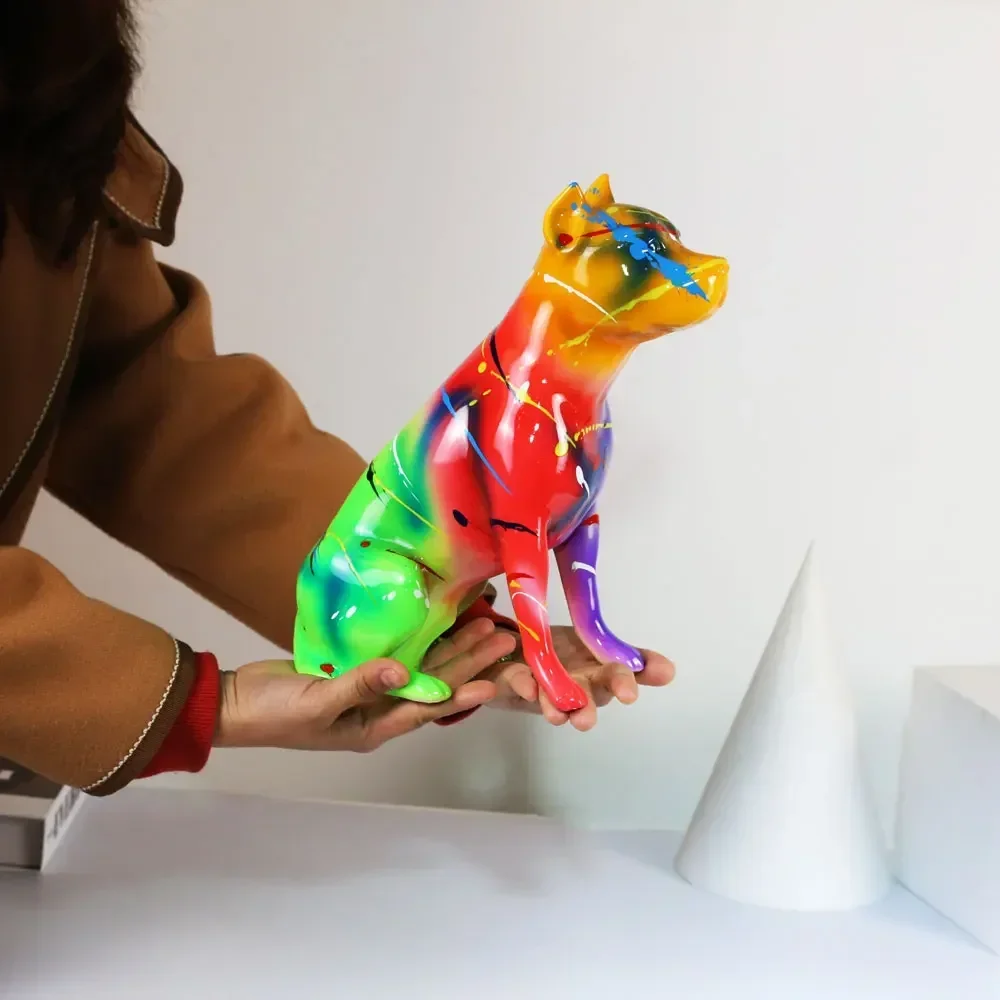 Creative Modern Fluorescence Spray Color Stamford Statue Home Decoration Wine Cabinet Pet Dog Desktop Home Furnishing Decor
Creative Modern Fluorescence Spray Color Stamford Statue Home Decoration Wine Cabinet Pet Dog Desktop Home Furnishing Decor
