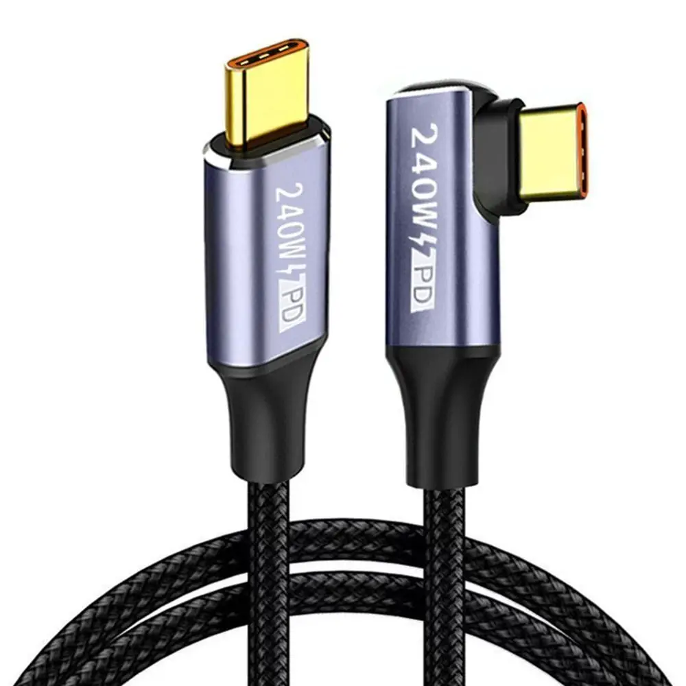 To Type-C Single Elbow Male to Male Fast Charging Charging Line 90 Degree Angle USB C Cable Data Wire Data Cord Charging Cable
To Type-C Single Elbow Male to Male Fast Charging Charging Line 90 Degree Angle USB C Cable Data Wire Data Cord Charging Cable