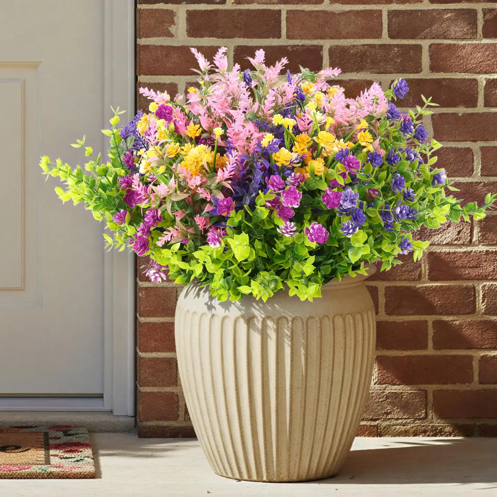 12Bundles Artificial Flowers for Outdoor Indoor, Fake Multiple Color Flower for Garden Front Door Porch Planter Patio Home Decor
12Bundles Artificial Flowers for Outdoor Indoor, Fake Multiple Color Flower for Garden Front Door Porch Planter Patio Home Decor