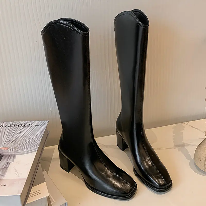 Office Ladies Concise Women Knee High Boots Autumn Winter Concise Thick High Heels Shoes Woman Classic Dress Boots
Office Ladies Concise Women Knee High Boots Autumn Winter Concise Thick High Heels Shoes Woman Classic Dress Boots