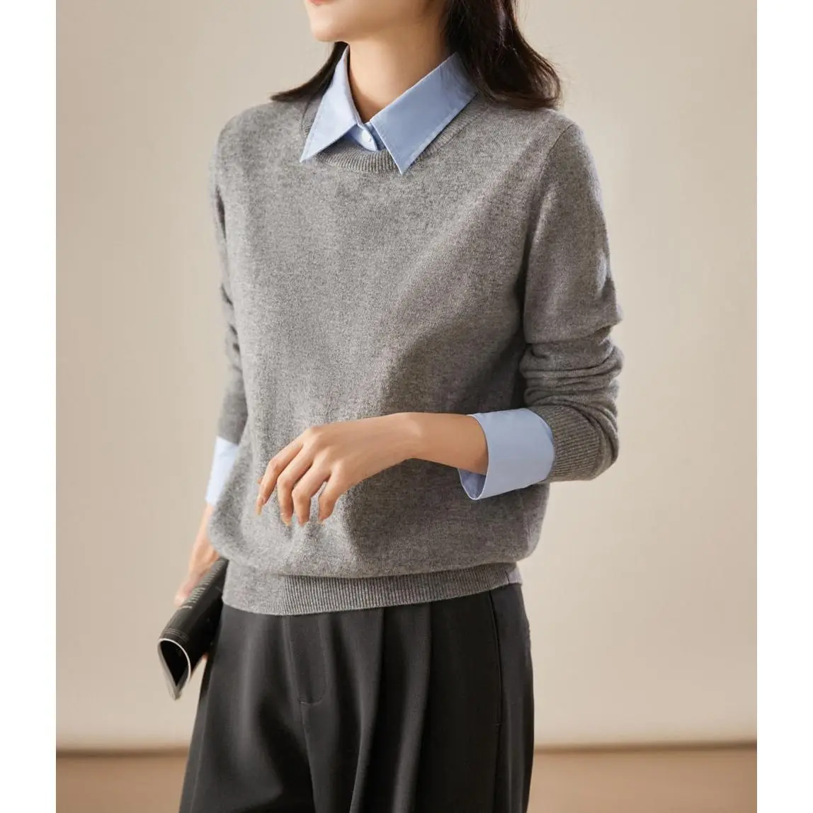 Knitted Sweater Fake Two Piece Imitation Knitted Sweater Women's Autumn Winter Women's Clothing Design Sweater Women's Clothing
Knitted Sweater Fake Two Piece Imitation Knitted Sweater Women's Autumn Winter Women's Clothing Design Sweater Women's Clothing