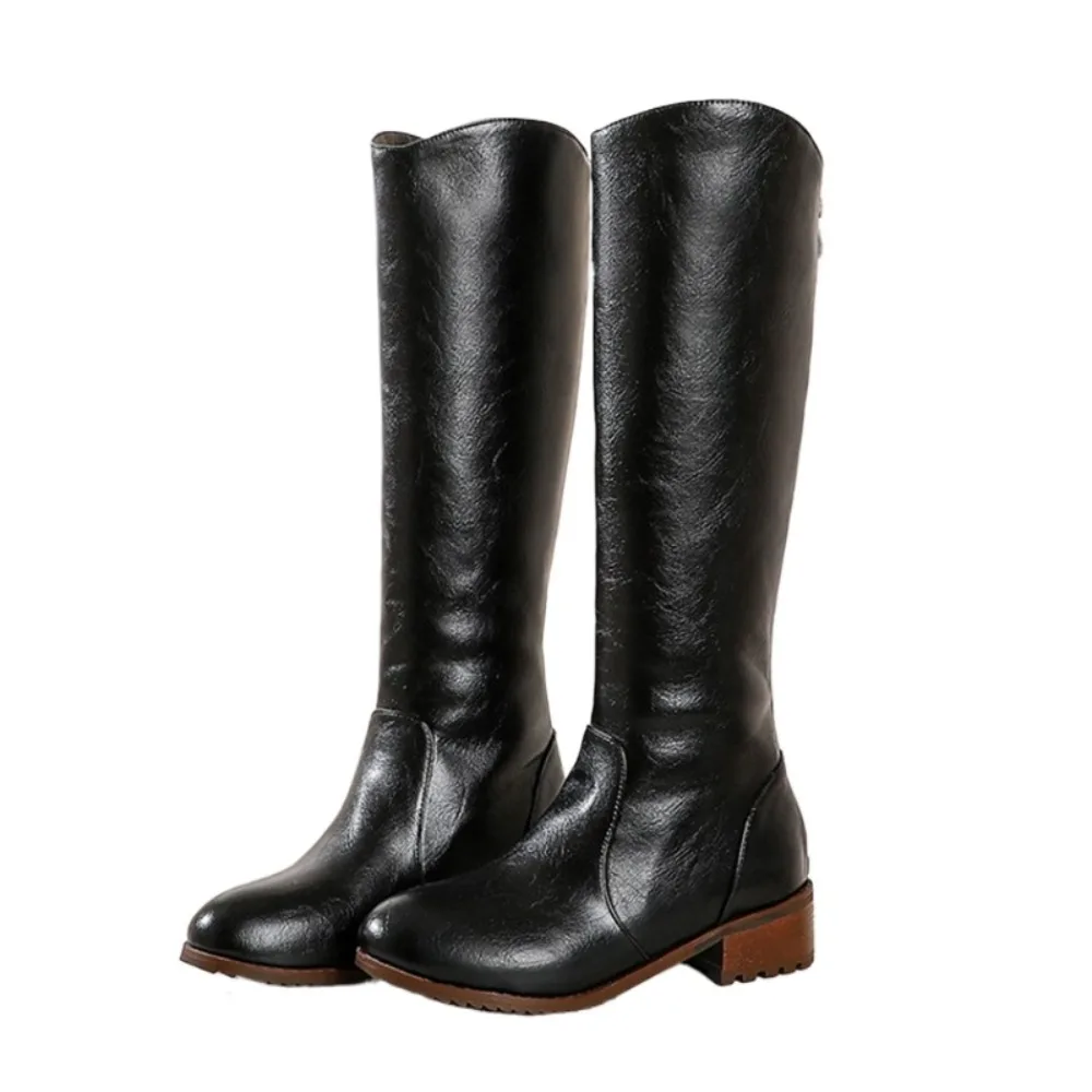 Thigh high boots Square Heel Shoes Behind zip Sexy Long boots Autumn Winter Plush warm Knights Women Boots Big Size 34-48 C61-42
Thigh high boots Square Heel Shoes Behind zip Sexy Long boots Autumn Winter Plush warm Knights Women Boots Big Size 34-48 C61-42