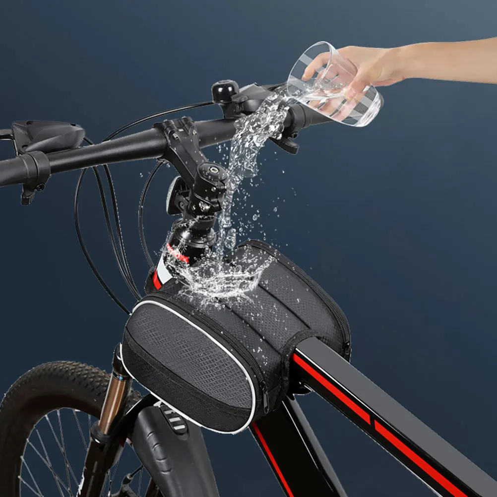 Bike Front Frame Bag Wear resistant Portable Pouch for Bicycles Phone Storage Compartments Double Zippers Waterproof Mountain
Bike Front Frame Bag Wear resistant Portable Pouch for Bicycles Phone Storage Compartments Double Zippers Waterproof Mountain
