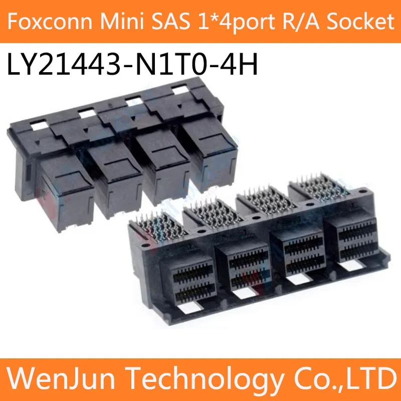 High Quality for Fox conn mini SAS 1*4ports R/A Socket LY21443-N1T0-4H SFF-8643 MINI SAS Connector 1pcs/lot
High Quality for Fox conn mini SAS 1*4ports R/A Socket LY21443-N1T0-4H SFF-8643 MINI SAS Connector 1pcs/lot