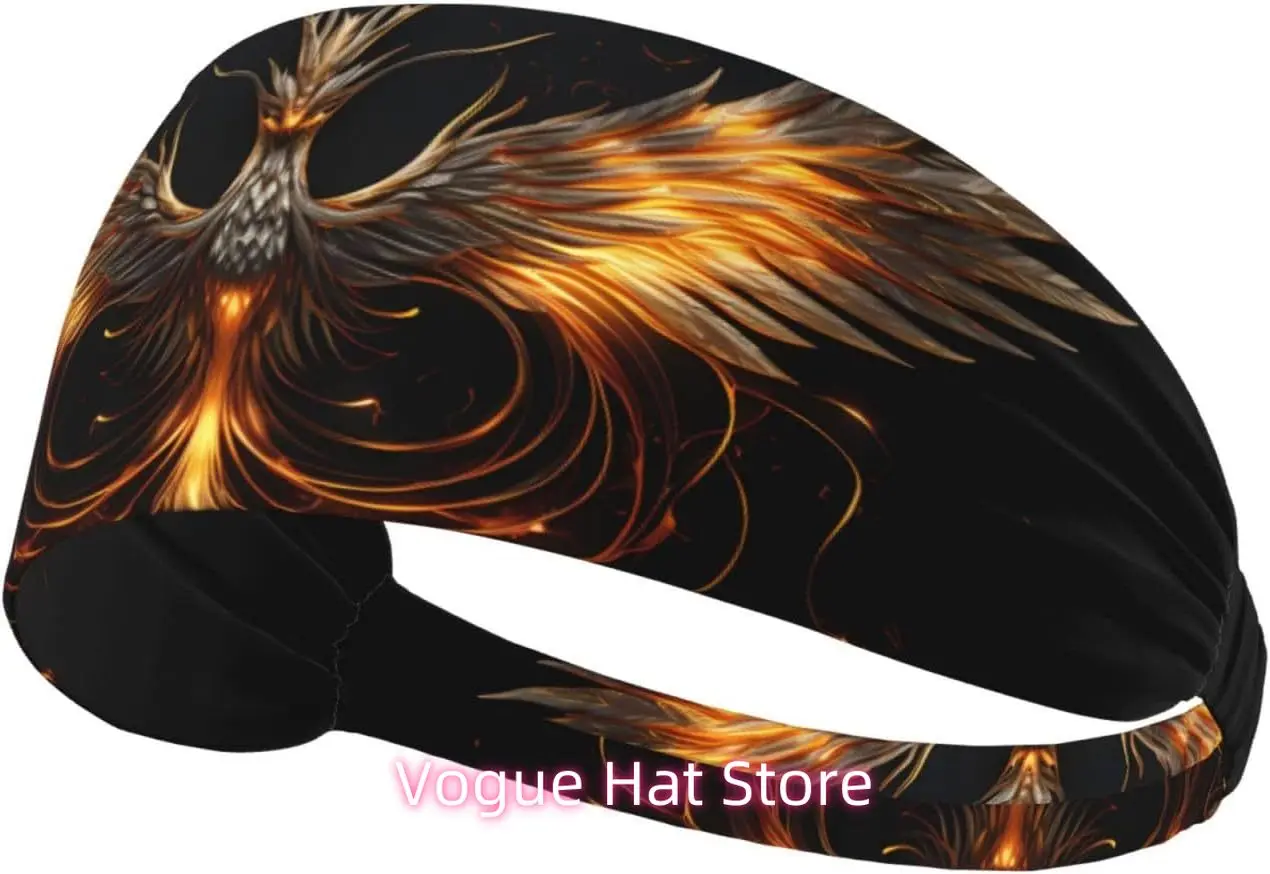 Эластичная повязка на голову для тренировок — мягкая и дышащая повязка на голову для бега, езды на велосипеде, йоги и потрясающего изображения Феникса 
Эластичная повязка на голову для тренировок — мягкая и дышащая повязка на голову для бега, езды на велосипеде, йоги и потрясающего изображения Феникса