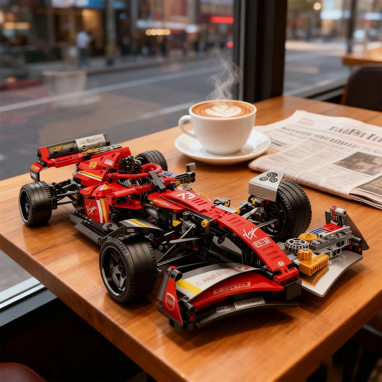 1280PCS Semi-split machinery Technical MOC Formula Racing Car Building Blocks DIY Red Supercar City Sports Vehicle Brick Toys
1280PCS Semi-split machinery Technical MOC Formula Racing Car Building Blocks DIY Red Supercar City Sports Vehicle Brick Toys