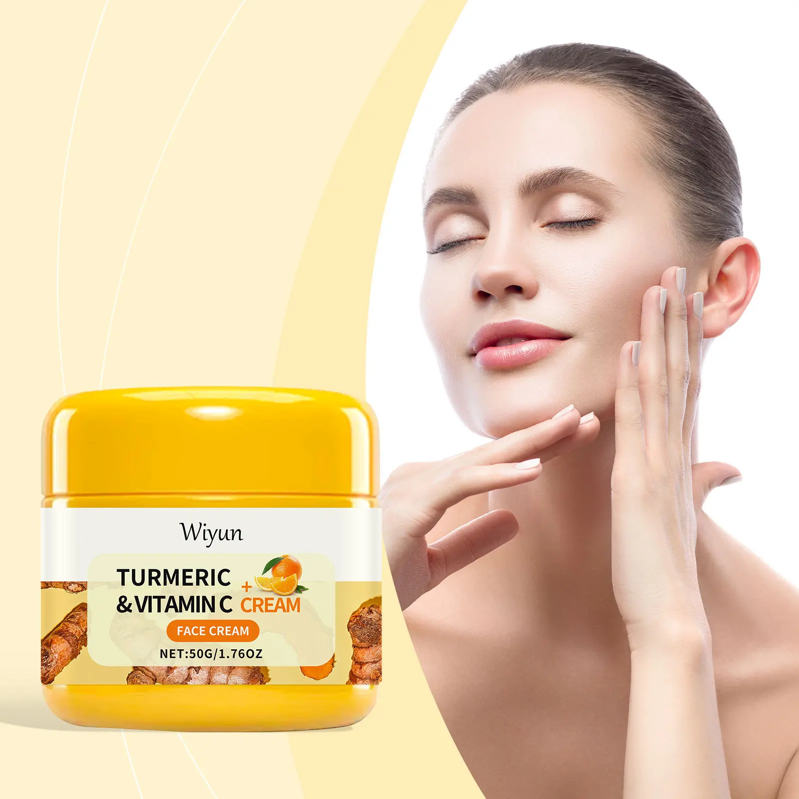 Turmeric Vitamin C Facial Cream Reduce Dark Spots Lighten Whitening Deep Moisturizing Improve Elasticity Tighten Brighten Cream
Turmeric Vitamin C Facial Cream Reduce Dark Spots Lighten Whitening Deep Moisturizing Improve Elasticity Tighten Brighten Cream