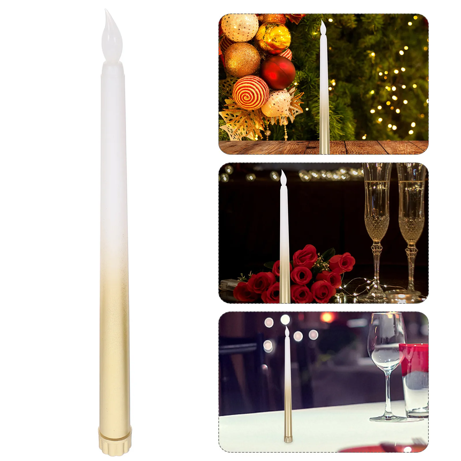 LED Electronic Taper Flameless Candles Realistic Head Long Rod Safe Battery-Free Romantic Holiday Ambient Lighting
LED Electronic Taper Flameless Candles Realistic Head Long Rod Safe Battery-Free Romantic Holiday Ambient Lighting