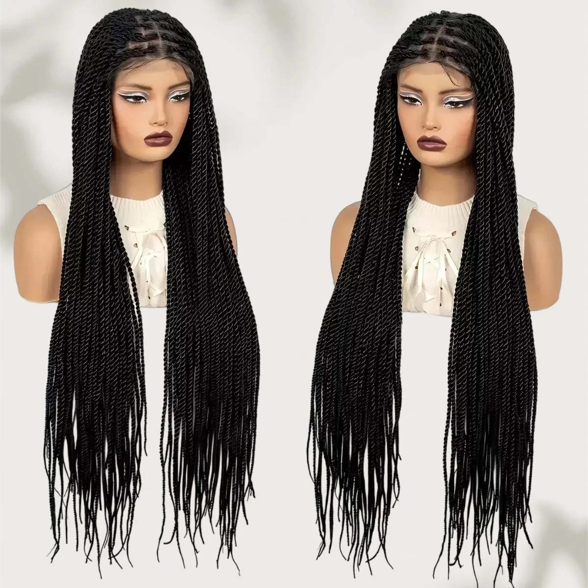 Black Twist Braided Lace Wig Knotless Box Braid Wigs Baby Hair Heat Resistant Cornrow Hair For Women Daily Use
Black Twist Braided Lace Wig Knotless Box Braid Wigs Baby Hair Heat Resistant Cornrow Hair For Women Daily Use