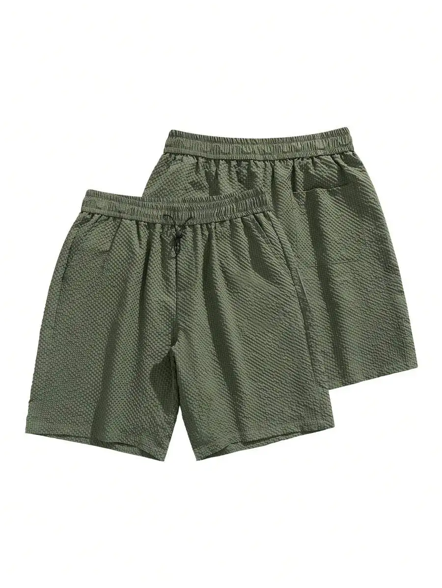 Mens Bubble Textured Quick Dry Casual Shorts Elastic Waist Drawstring Loose Fit With Pockets
Mens Bubble Textured Quick Dry Casual Shorts Elastic Waist Drawstring Loose Fit With Pockets