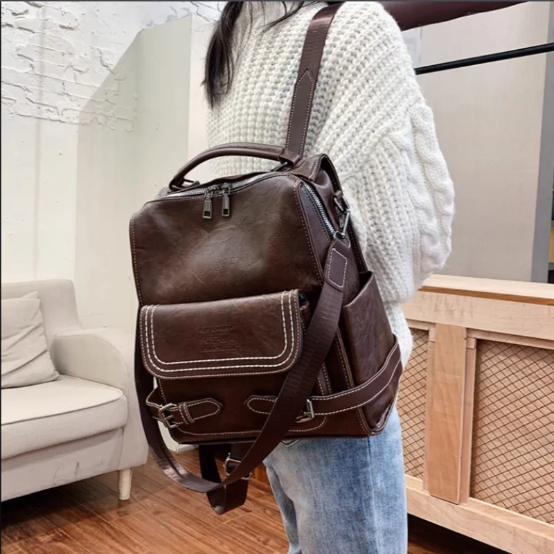 Backpacks for Women Travel Large Backpack PU Leather Handbag Schoolbag For Girls Women's bag
Backpacks for Women Travel Large Backpack PU Leather Handbag Schoolbag For Girls Women's bag