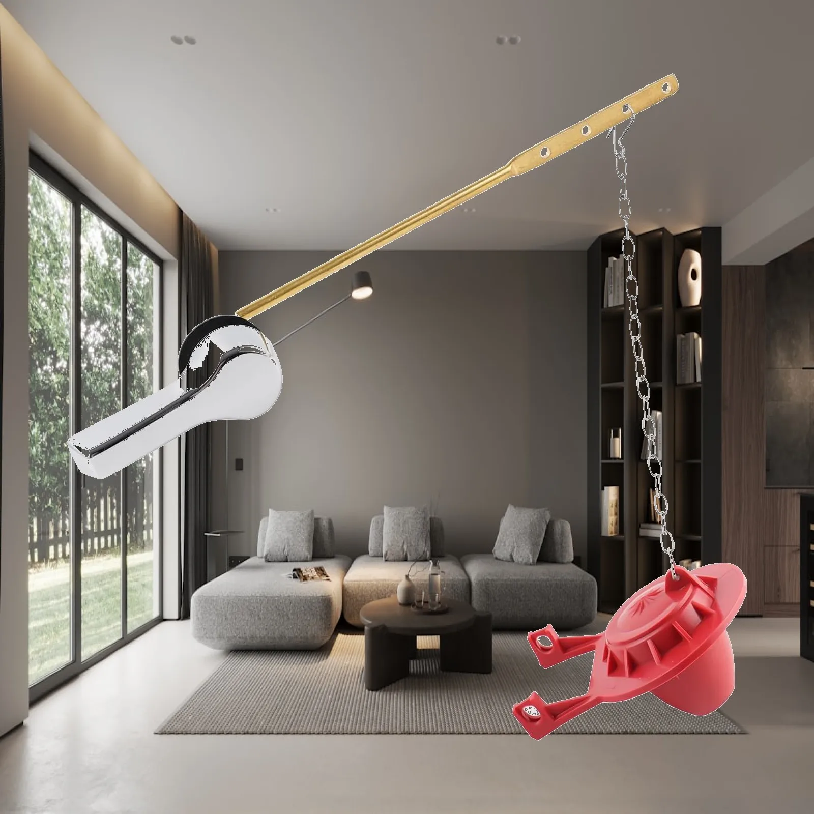 Universal Toilet Tank Flush Lever Front Loading Wrench Push Handle Kit Easy Install Replacement Parts for Home Bathrooms
Universal Toilet Tank Flush Lever Front Loading Wrench Push Handle Kit Easy Install Replacement Parts for Home Bathrooms