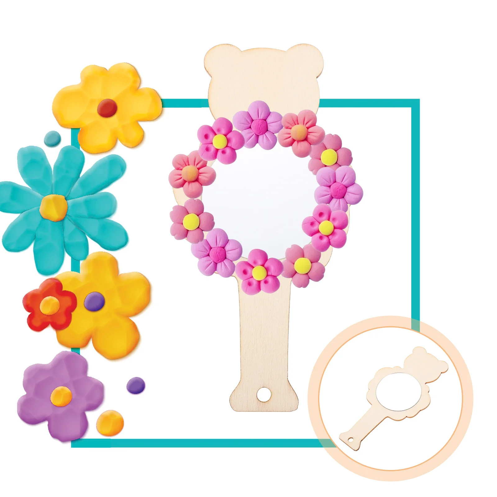 10Pcs DIY Makeup Mirror Kit Adorable Wooden Handheld Mirrors Kids Crafts Accessory Unfinished Small Mirrors for Dressing Table
10Pcs DIY Makeup Mirror Kit Adorable Wooden Handheld Mirrors Kids Crafts Accessory Unfinished Small Mirrors for Dressing Table