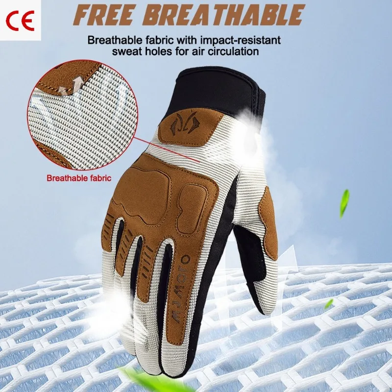 Unisex Touchscreen Motorcycle Gloves, Shockproof Anti-fall Riding Gloves, Couple Style Protective Equipment for Motorcycle Use
Unisex Touchscreen Motorcycle Gloves, Shockproof Anti-fall Riding Gloves, Couple Style Protective Equipment for Motorcycle Use