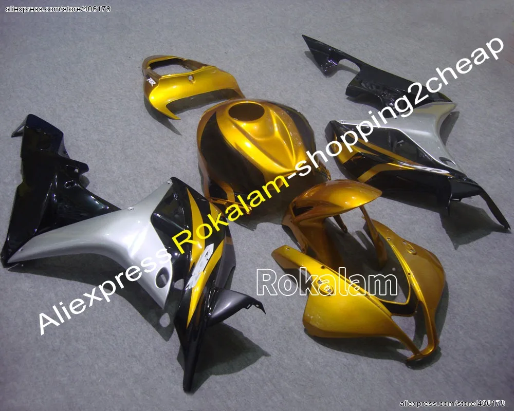 Injection Motorcycle Fairings For Honda 2007 CBR600RR 2008 CBR-600RR Black Glod Motobike Parts (Injection Molding)
Injection Motorcycle Fairings For Honda 2007 CBR600RR 2008 CBR-600RR Black Glod Motobike Parts (Injection Molding)