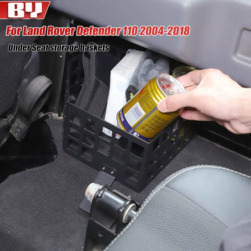 For Land Rover Defender 110 2004-2018 Aluminum Alloy Car Under Seat storage baskets Tool Organizer Racks Accessories
For Land Rover Defender 110 2004-2018 Aluminum Alloy Car Under Seat storage baskets Tool Organizer Racks Accessories