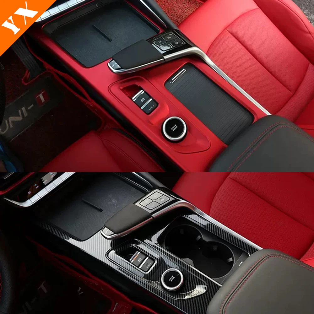 Carbon Car Central Console Gear Shift Panel Frame Sticker Water Cup Cover Trim For Changan UNIT UNI-T 2020-2024 Accessories 1pcs
Carbon Car Central Console Gear Shift Panel Frame Sticker Water Cup Cover Trim For Changan UNIT UNI-T 2020-2024 Accessories 1pcs