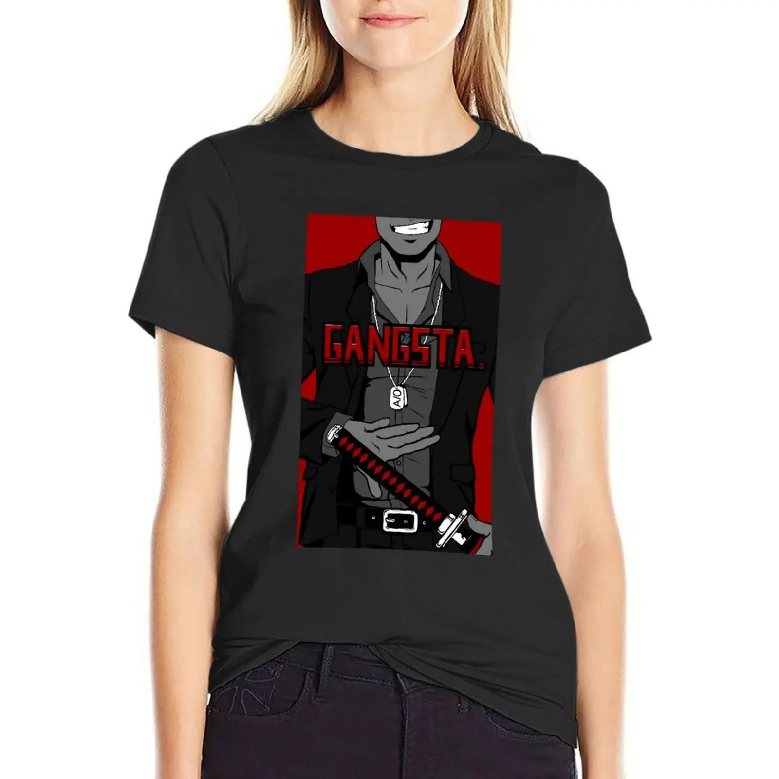 Gangsta. Nic T-Shirt blacks Aesthetic clothing Short sleeve tee oversized t shirts for Women
Gangsta. Nic T-Shirt blacks Aesthetic clothing Short sleeve tee oversized t shirts for Women