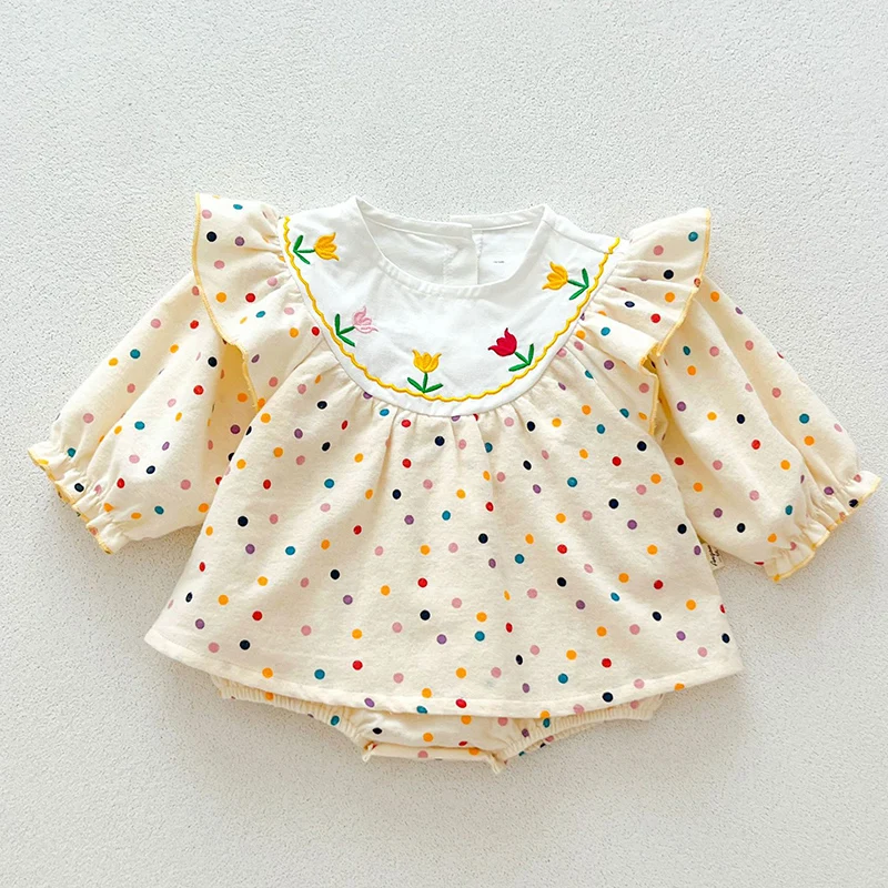 2024 New Autumn Children Clothes Toddler Baby Girls Romper Long Sleeved Cotton Print Korean Style Climbing Suit
2024 New Autumn Children Clothes Toddler Baby Girls Romper Long Sleeved Cotton Print Korean Style Climbing Suit