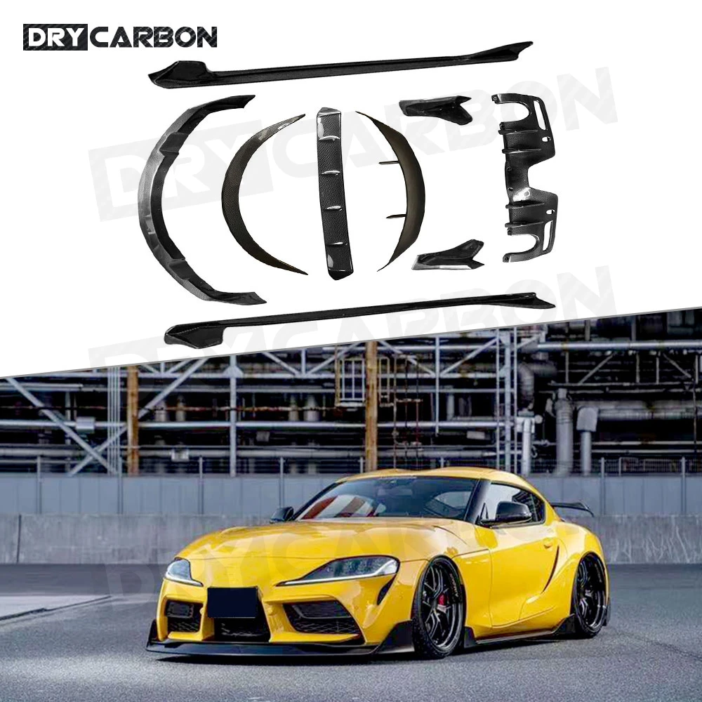Carbon Fiber Front Lip Side Skirt Extension Rocker Panel Body Kit Rear Diffuser Rear Spoiler for Toyota Supra 2019+ Car Bodykit
Carbon Fiber Front Lip Side Skirt Extension Rocker Panel Body Kit Rear Diffuser Rear Spoiler for Toyota Supra 2019+ Car Bodykit