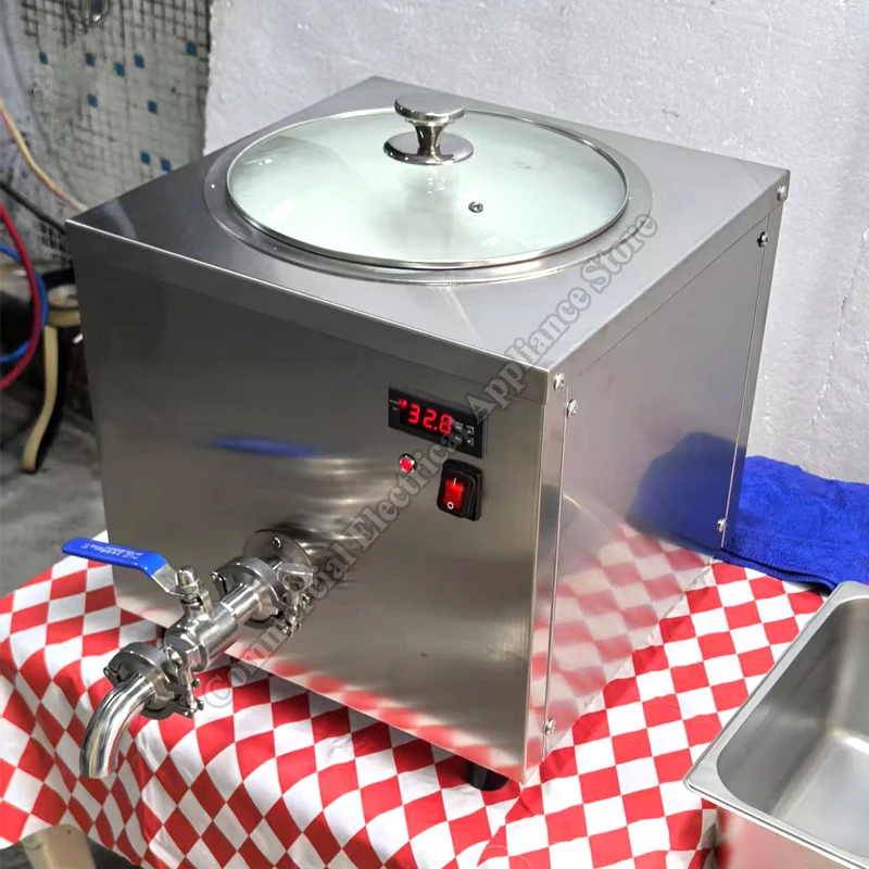 Milk Pasteurizer Commercial 14L Ice Cream Slurry Sterilizer 1200W Small Stirring Juice Heating Mix Machine
Milk Pasteurizer Commercial 14L Ice Cream Slurry Sterilizer 1200W Small Stirring Juice Heating Mix Machine