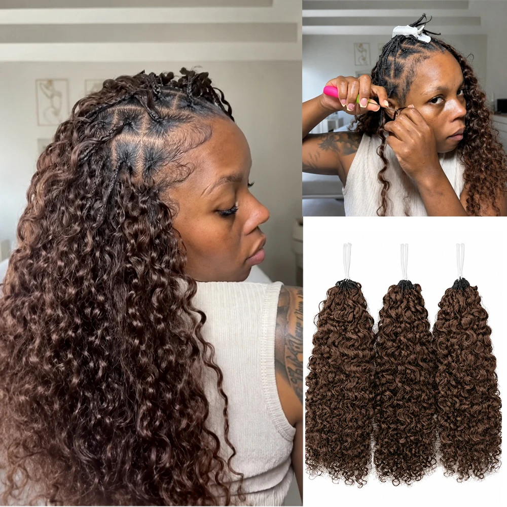 #4 Brown Color Kinky Curly Crochet Human Hair Extensions Afro Kinky Bulk Hair Knotless Pre Separated Boho Crochet Hair Burmese Curly Natural Volume No Shedding Lightweight For Women
#4 Brown Color Kinky Curly Crochet Human Hair Extensions Afro Kinky Bulk Hair Knotless Pre Separated Boho Crochet Hair Burmese Curly Natural Volume No Shedding Lightweight For Women