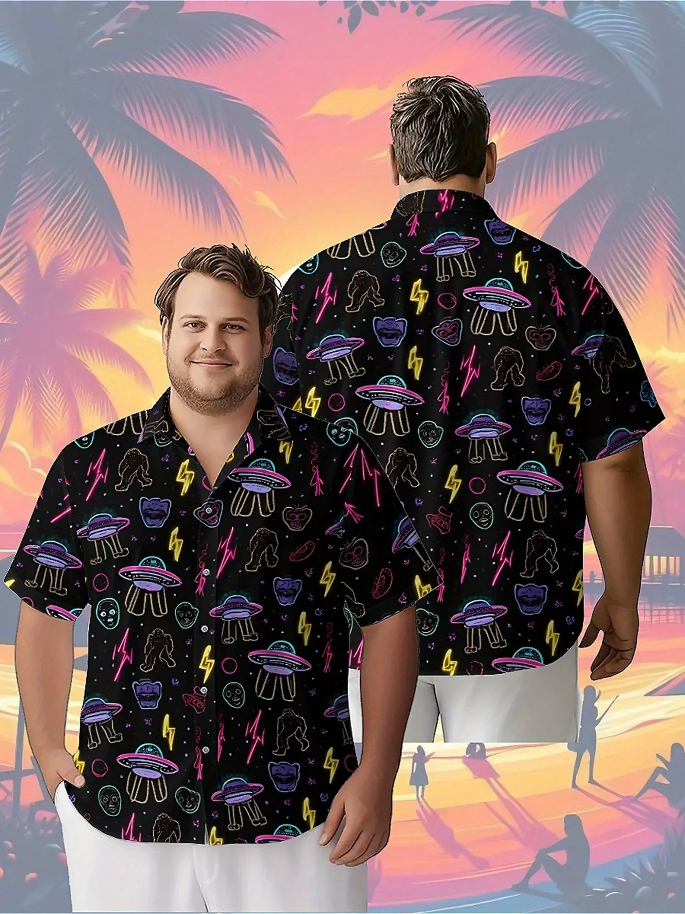 Men's Plus Size Hawaiian ShirtsAlien Theme Psychedelicpattern, Unisex Aloha Shirts,New in Summer Tops Tee,streetwear
Men's Plus Size Hawaiian ShirtsAlien Theme Psychedelicpattern, Unisex Aloha Shirts,New in Summer Tops Tee,streetwear