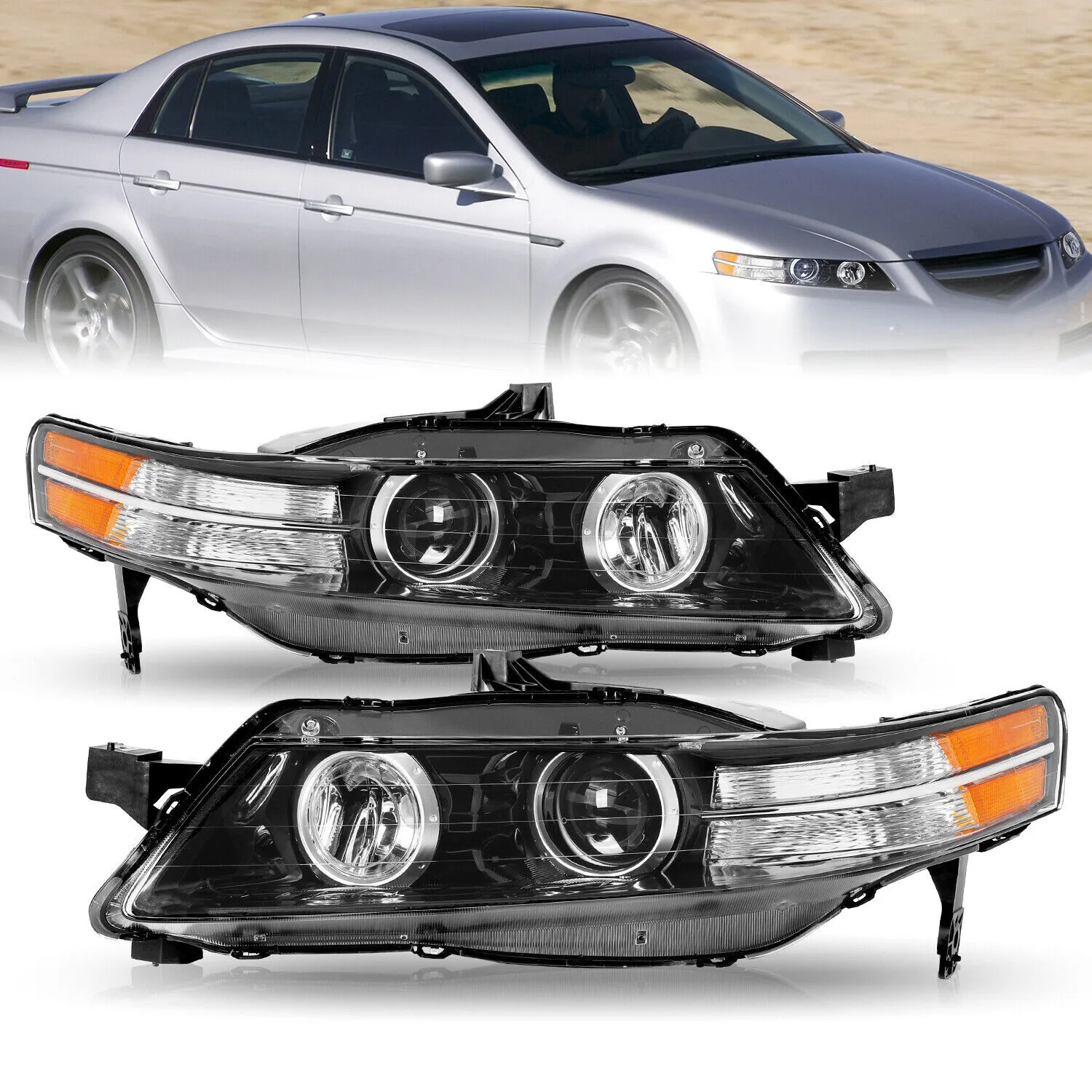 Fits 2007-2008 Acura TL Headlights HID Xenon Driver&Passenger Side Headlamp
Fits 2007-2008 Acura TL Headlights HID Xenon Driver&Passenger Side Headlamp