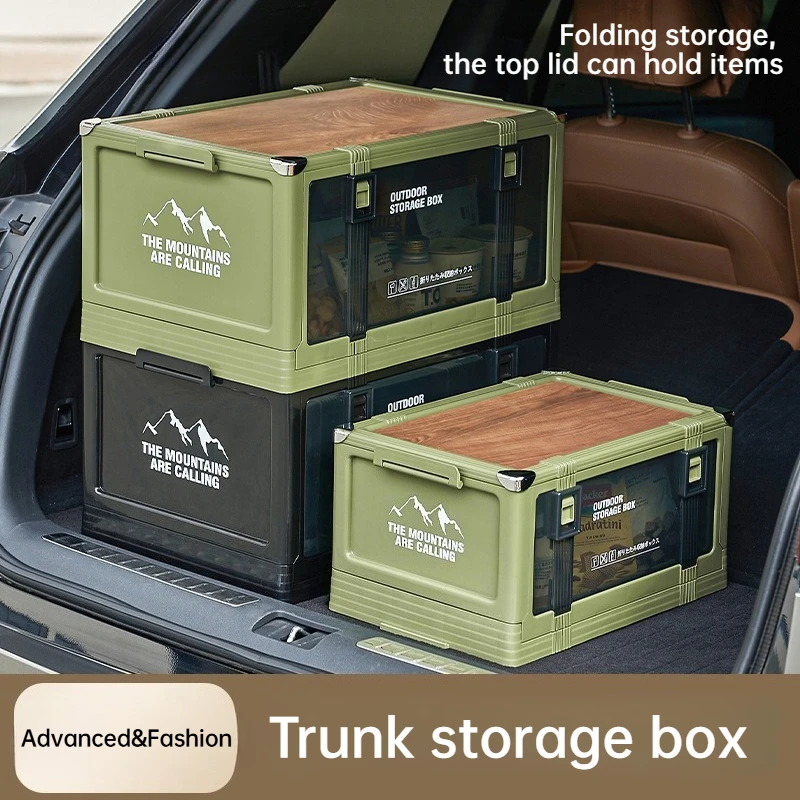 Outdoor Camping Storage Box Car Trunk Organizer Multi-Layer Stackable Thick Wooden Lid Folding Box Seatable Durable
Outdoor Camping Storage Box Car Trunk Organizer Multi-Layer Stackable Thick Wooden Lid Folding Box Seatable Durable