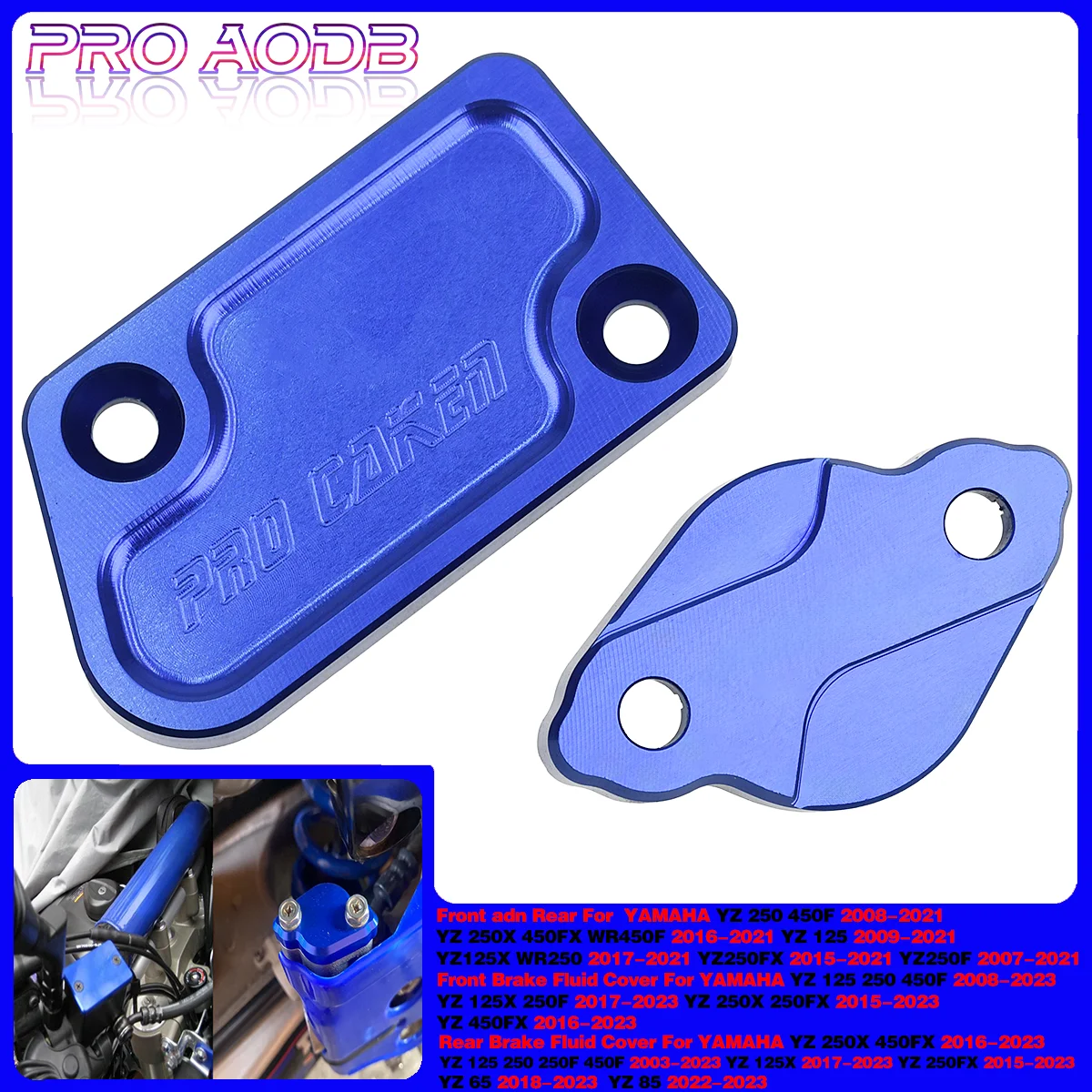 For Yamaha 2008-2021 CNC Front Rear Brake Fluid Reservoir Cap Cover YZ 125 250 125X 250X 250F 450F 250FX 450FX WR250F WR450F YZF
For Yamaha 2008-2021 CNC Front Rear Brake Fluid Reservoir Cap Cover YZ 125 250 125X 250X 250F 450F 250FX 450FX WR250F WR450F YZF