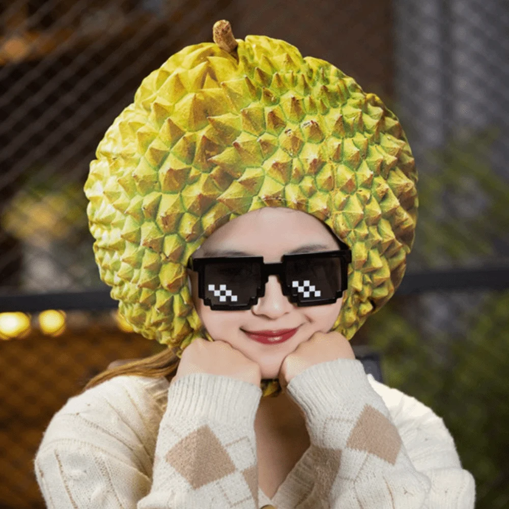 Creative Funny Simulation Durian Hat Comfortable Soft Durian Headgear Unique Cartoon Plush Hat Cosplay Costume
Creative Funny Simulation Durian Hat Comfortable Soft Durian Headgear Unique Cartoon Plush Hat Cosplay Costume