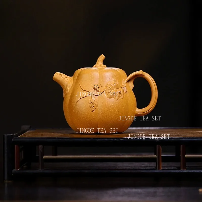 220ml Creativity Pumpkin Beauty Teapot Chinese Yixing Purple Clay Tea Pot Boutique Handmade Filter Tea Infuser Zisha Teaware
220ml Creativity Pumpkin Beauty Teapot Chinese Yixing Purple Clay Tea Pot Boutique Handmade Filter Tea Infuser Zisha Teaware