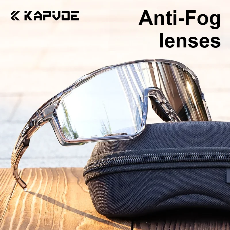 Kapvoe Anti-fog Sunglasses Photochromic Cycling Glasses Men Bike for Bicycle Women Sports Cycling Goggles MTB UV400 Protection
Kapvoe Anti-fog Sunglasses Photochromic Cycling Glasses Men Bike for Bicycle Women Sports Cycling Goggles MTB UV400 Protection