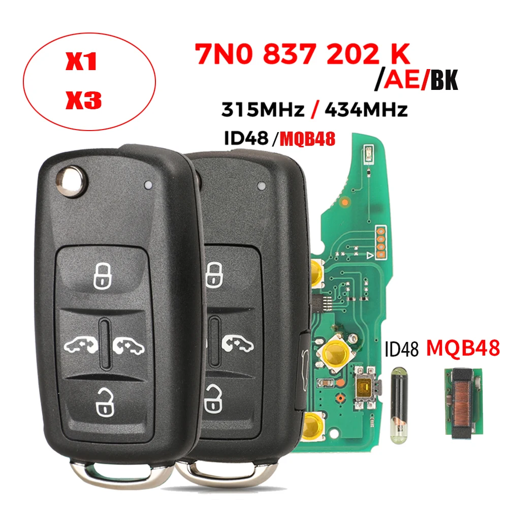 jingyuqin X1 X3 7N0837202K/F/AE/BK Автомобильный ключ-пульт 315/434 МГц для VW Sharan Multivan Caravelle ID48/MQB NON-KEYLESSGO 5K0837202AD
jingyuqin X1 X3 7N0837202K/F/AE/BK Автомобильный ключ-пульт 315/434 МГц для VW Sharan Multivan Caravelle ID48/MQB NON-KEYLESSGO 5K0837202AD