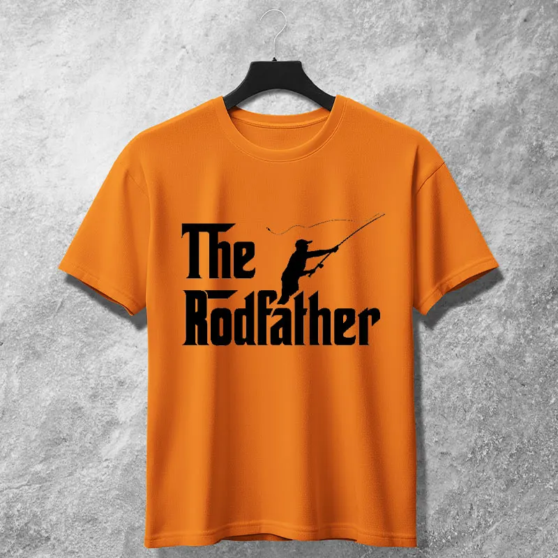 The Rodfather Funny Fishing Rod Father Mens Graphic T-shirt Short -sleeve Cotton Tee Perfect for Beach Vacation & Casual Attire
The Rodfather Funny Fishing Rod Father Mens Graphic T-shirt Short -sleeve Cotton Tee Perfect for Beach Vacation & Casual Attire