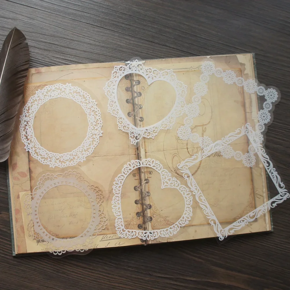 10pcs MIX Big Size White Lace Frame Heart Round Rectangle Style PVC Sticker Scrapbooking DIY Gift Label Decoration Tag
10pcs MIX Big Size White Lace Frame Heart Round Rectangle Style PVC Sticker Scrapbooking DIY Gift Label Decoration Tag