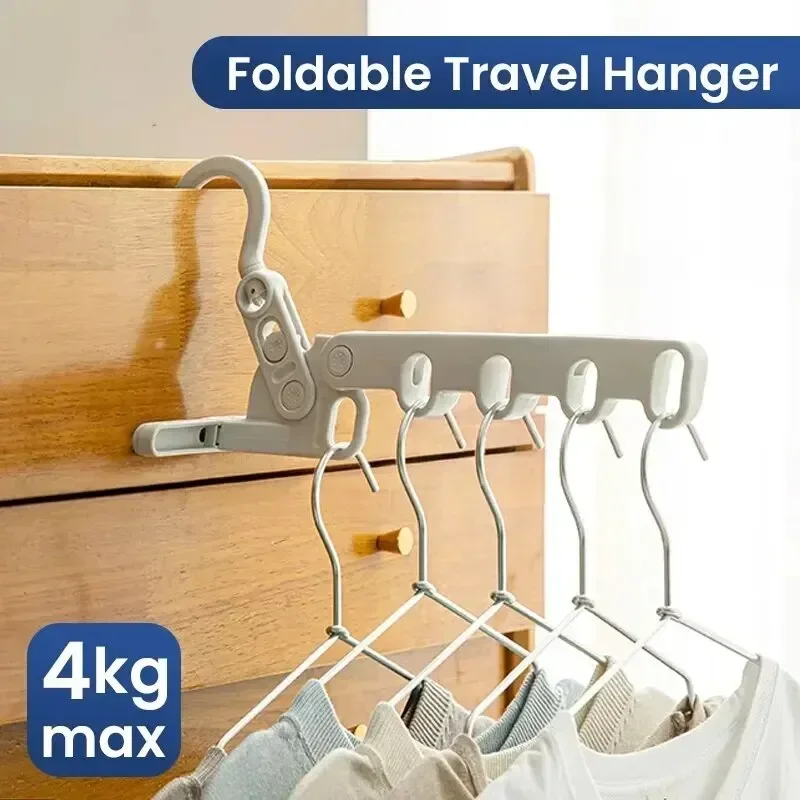 Portable Foldable Travel Hanger Folding Clothes Drying Rack Travel Hangers Hanging Rack with 5 Holes for Hotel Camping Travel
Portable Foldable Travel Hanger Folding Clothes Drying Rack Travel Hangers Hanging Rack with 5 Holes for Hotel Camping Travel