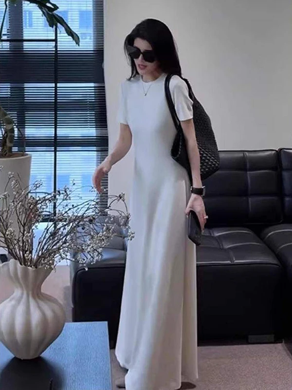 plus Size A-Line Dress Summer Elegant Short Sleeve round Neck Long Dress Women's Fashion Casual Breathable Skin-Friendly Skirt
plus Size A-Line Dress Summer Elegant Short Sleeve round Neck Long Dress Women's Fashion Casual Breathable Skin-Friendly Skirt