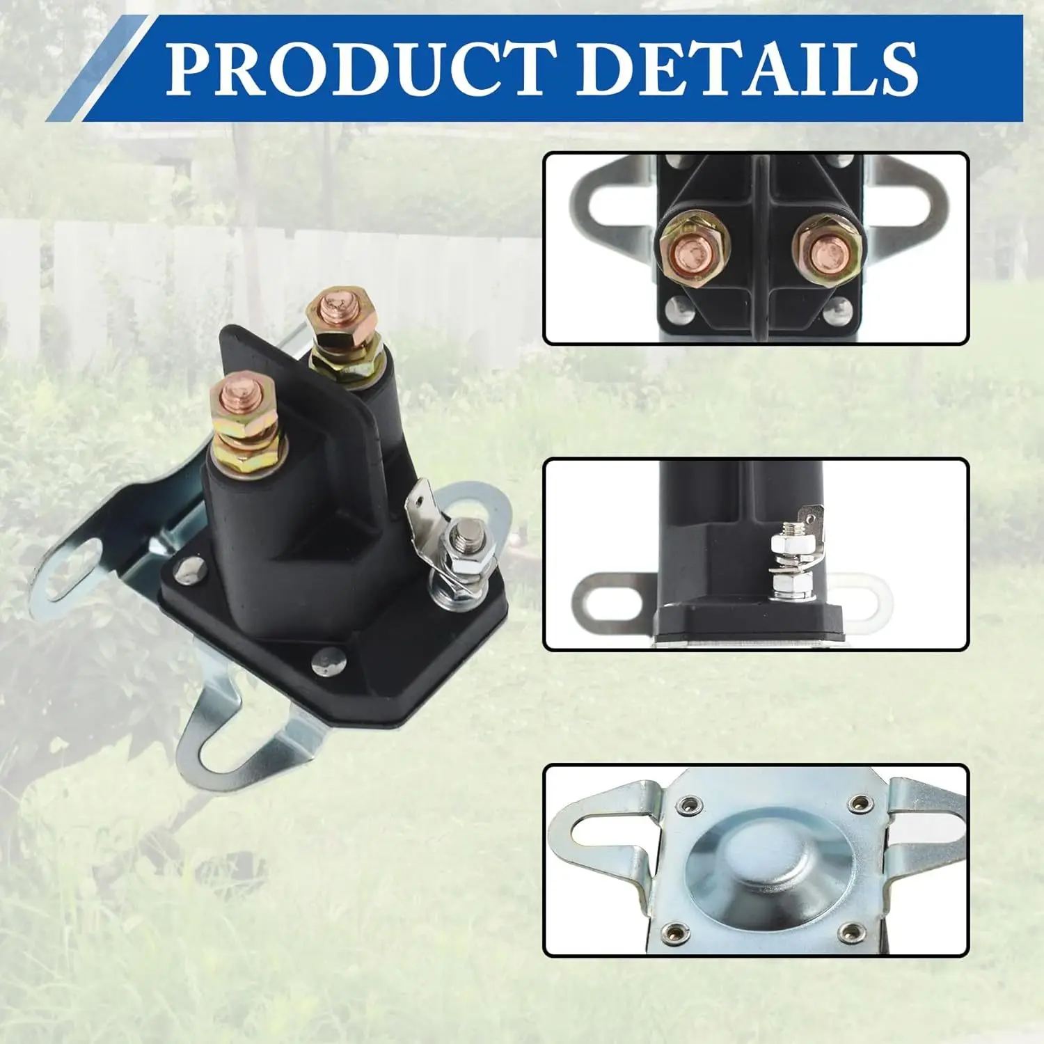 Starter Solenoid Universal 3 Terminal 12V Replacement for AM103290 MTD 725-0530 725-1426 924285
Starter Solenoid Universal 3 Terminal 12V Replacement for AM103290 MTD 725-0530 725-1426 924285