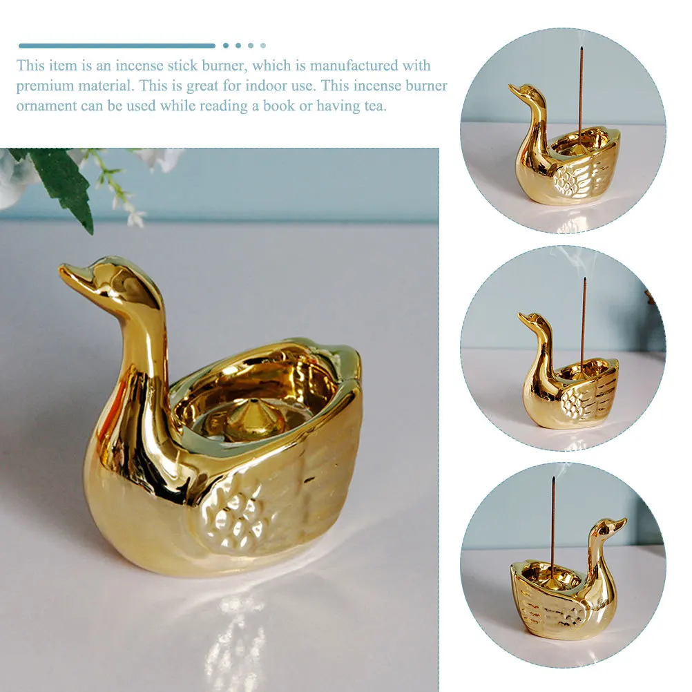 Desktop Incense Burner Ceramic Swan Shaped Compact Aroma Holder Home Office Study Sauna Decoration Incense Burner
Desktop Incense Burner Ceramic Swan Shaped Compact Aroma Holder Home Office Study Sauna Decoration Incense Burner
