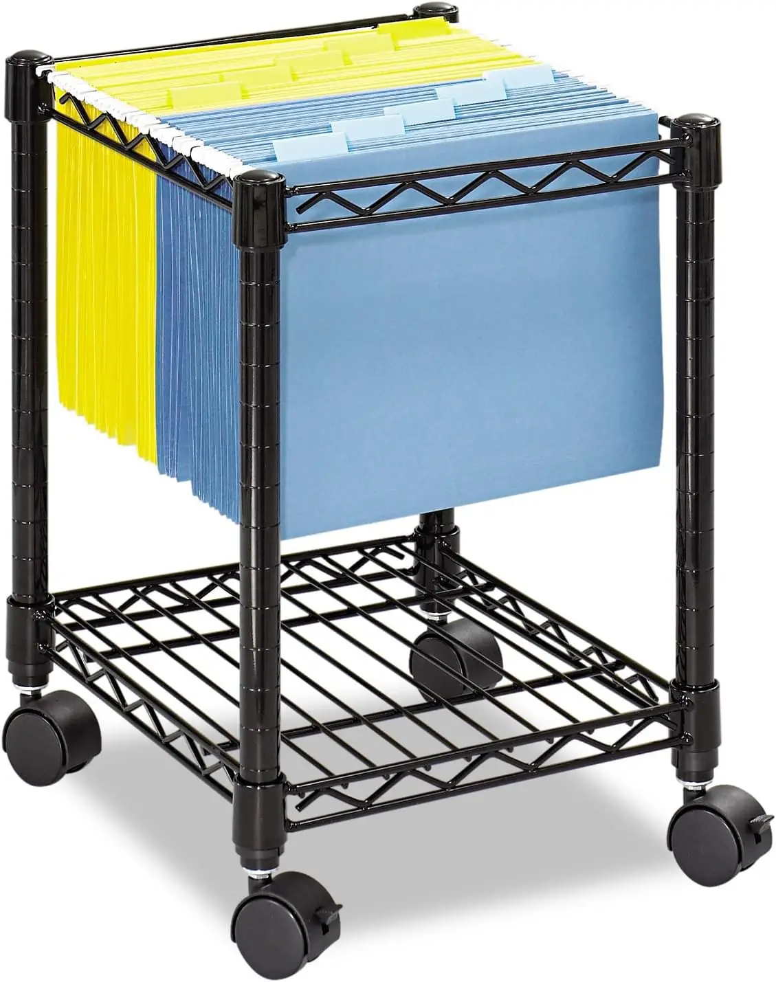 Rolling File Cart for Letter & Legal Hanging Folders, Mobile Storage, Steel, Black
Rolling File Cart for Letter & Legal Hanging Folders, Mobile Storage, Steel, Black