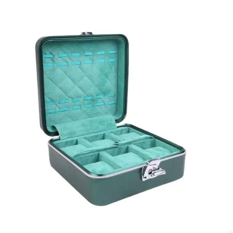 Elegant Aluminum Watch Organizers Case Box with Secure Lock and Soft Lining 83CE
Elegant Aluminum Watch Organizers Case Box with Secure Lock and Soft Lining 83CE