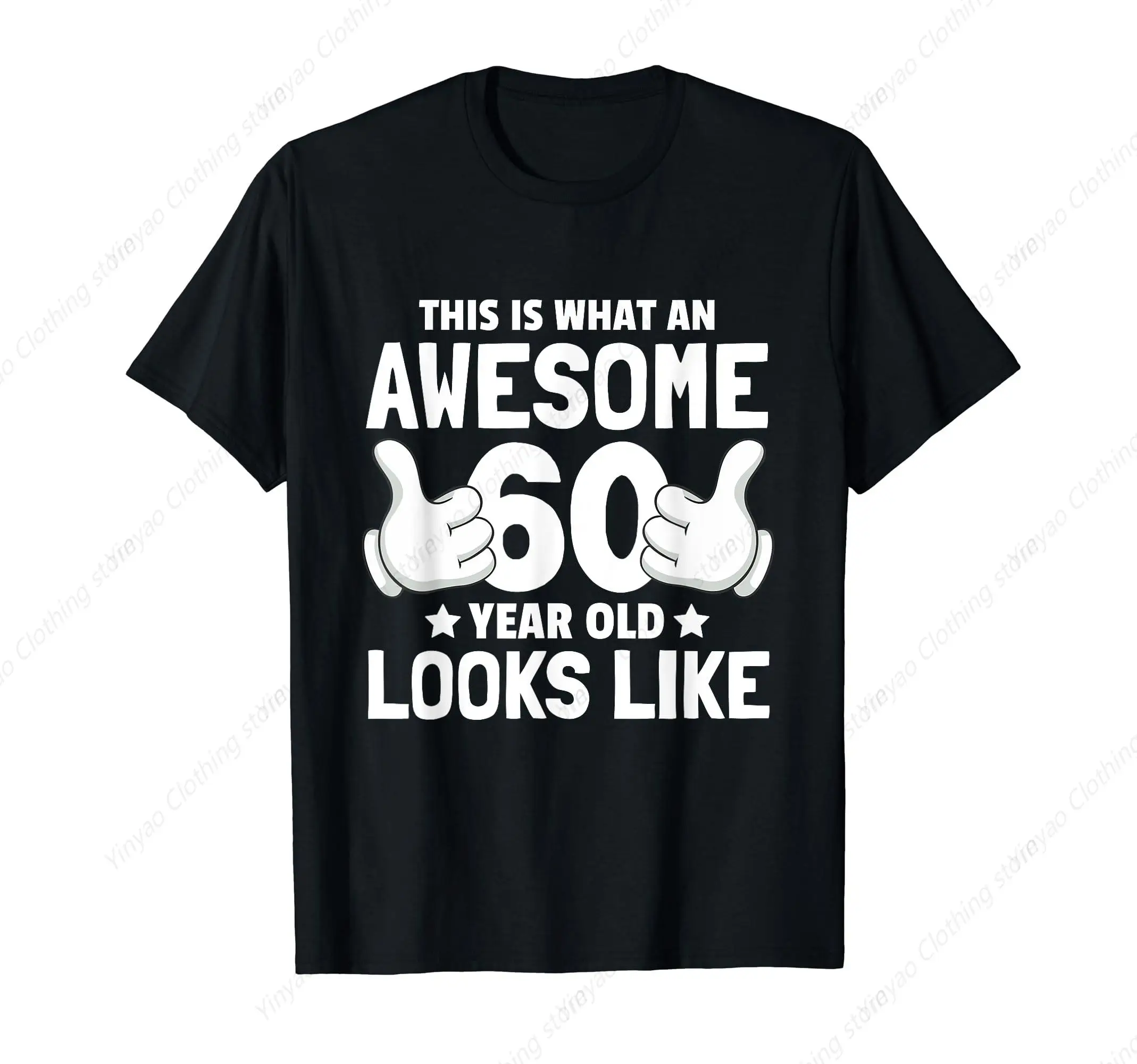 This Is A Great 60th Birthday T-Shirt With Fun Patterns For Men's Cotton Round Neck Casual Gift Shirt
This Is A Great 60th Birthday T-Shirt With Fun Patterns For Men's Cotton Round Neck Casual Gift Shirt