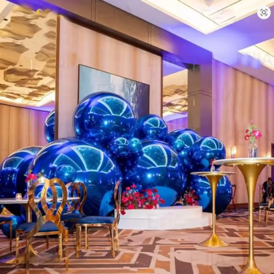 Blue disco mirror ball, PVC double-layer balloon, 19.7 inches, reusable, for wedding events, stages, holiday party decoration 5
Blue disco mirror ball, PVC double-layer balloon, 19.7 inches, reusable, for wedding events, stages, holiday party decoration 5