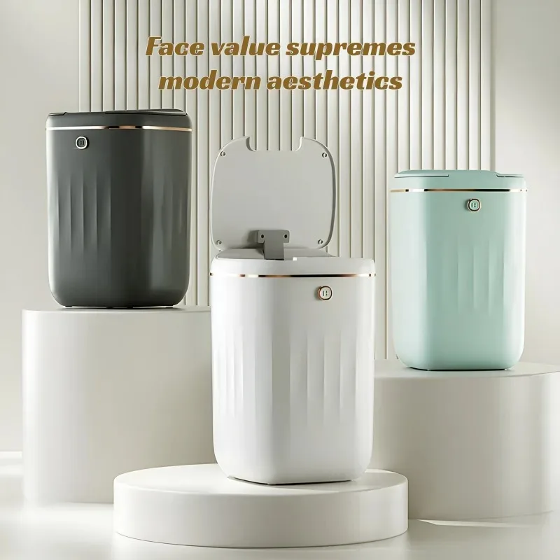 Smart Sensor Trash Can Automatic Dustbin Large Capacity Touchless Bin for Home Bathroom Waterproof Modern Waste Container
Smart Sensor Trash Can Automatic Dustbin Large Capacity Touchless Bin for Home Bathroom Waterproof Modern Waste Container