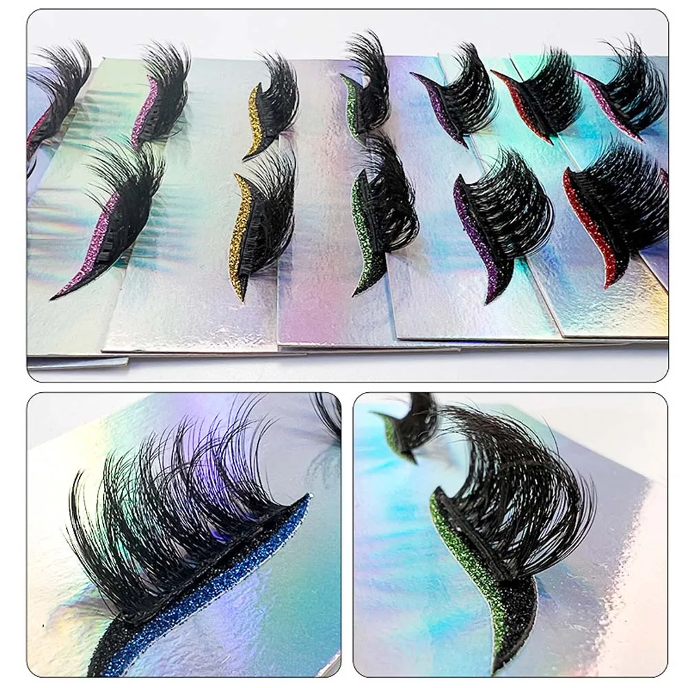 Eye Shadow Eyelashes Color Eye Shadow False Eyelashes Makeup 3D Extension Self-adhesive False Eyelashes Thick Individual
Eye Shadow Eyelashes Color Eye Shadow False Eyelashes Makeup 3D Extension Self-adhesive False Eyelashes Thick Individual