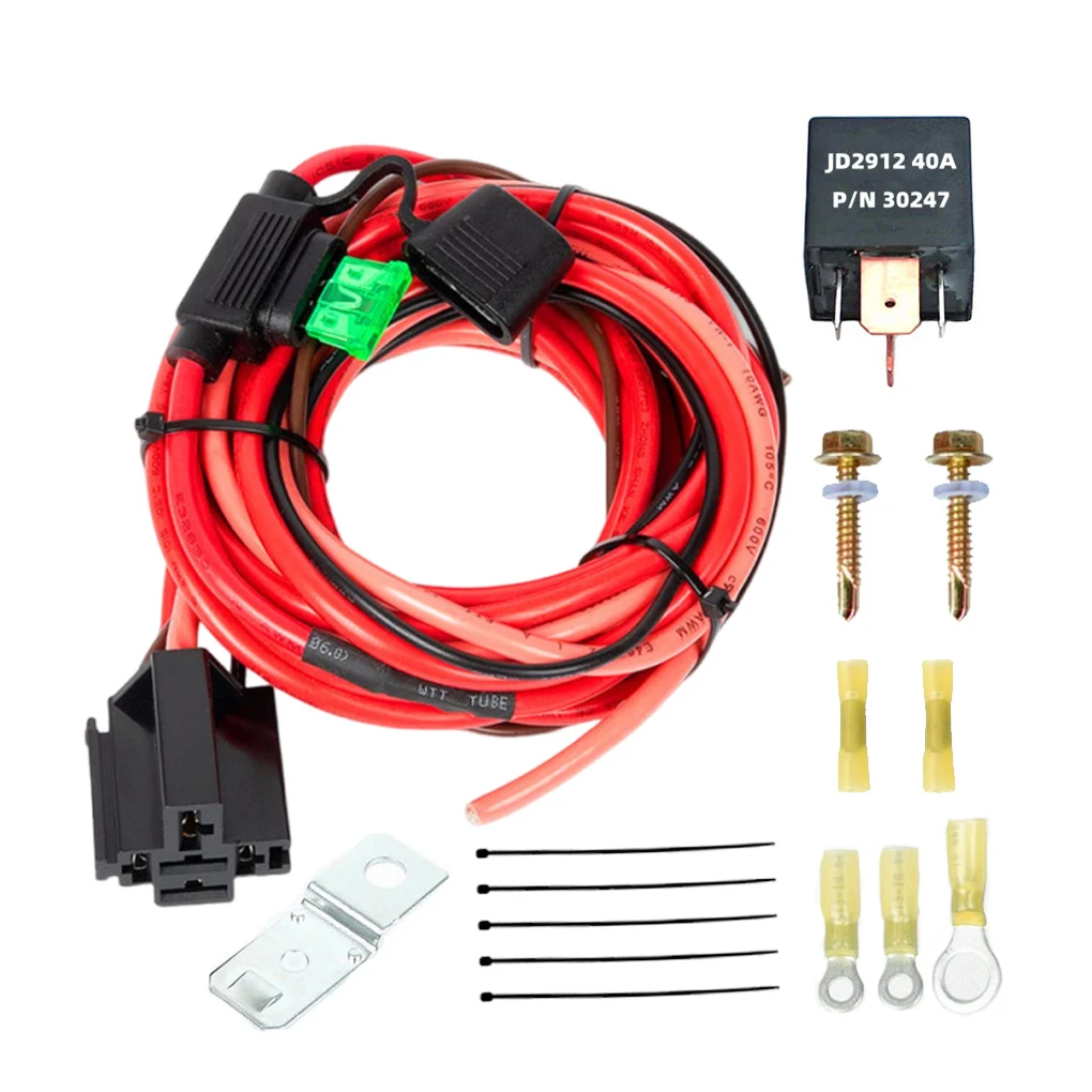 Universal Electric Fuel Pump Relay Kit 12V 40A Relay Kit Car Fuel Pump Harness Pump Harness Relay Durable Wires
Universal Electric Fuel Pump Relay Kit 12V 40A Relay Kit Car Fuel Pump Harness Pump Harness Relay Durable Wires
