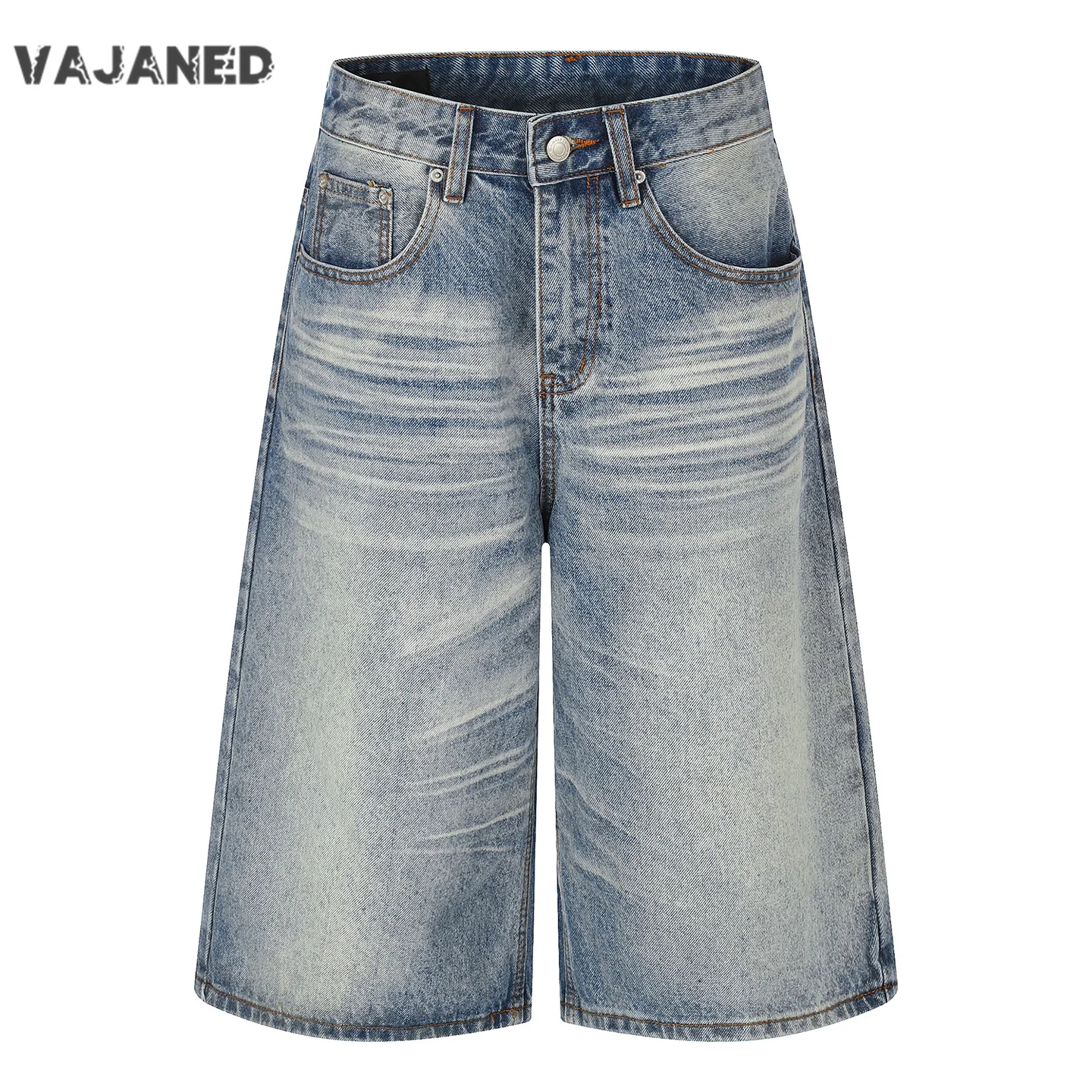 VAJANED Men's and women's straight loose light blue denim cropped pants American retro baggy mid-waist high street jeans pants
VAJANED Men's and women's straight loose light blue denim cropped pants American retro baggy mid-waist high street jeans pants