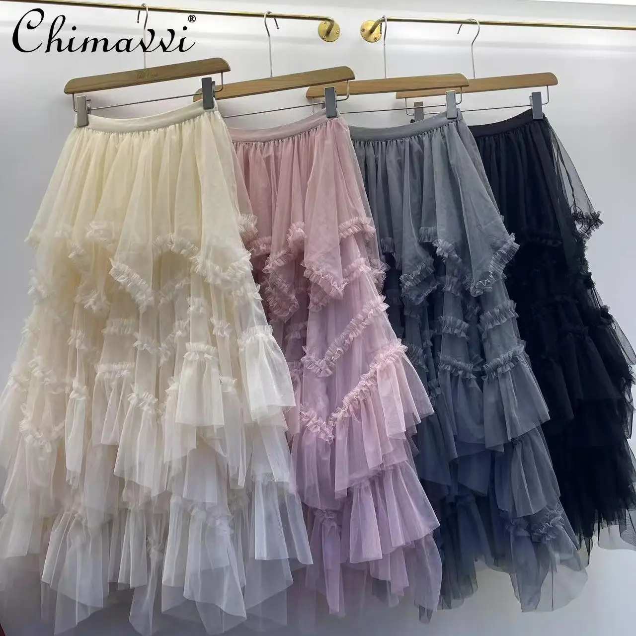 2025 Spring and Summer New Korean Fashion Retro Lace Splicing Mesh Skirt Women's High Waist Slim-fit A-shaped Long Skirts
2025 Spring and Summer New Korean Fashion Retro Lace Splicing Mesh Skirt Women's High Waist Slim-fit A-shaped Long Skirts