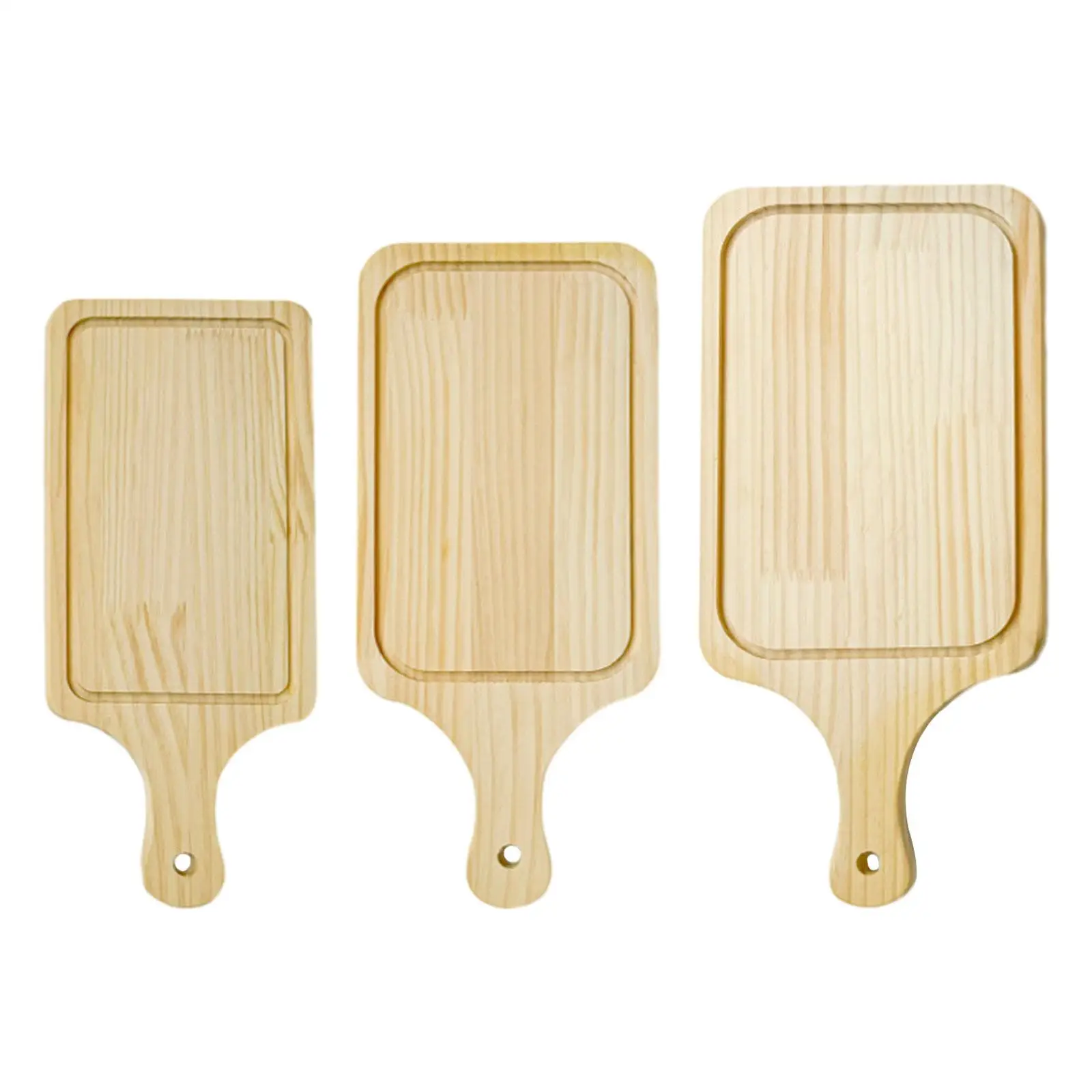 Serving Tray Wood Cutting Board with Handle Reusable Easy Clean Food Presentation Tray Boards for Camping
Serving Tray Wood Cutting Board with Handle Reusable Easy Clean Food Presentation Tray Boards for Camping
